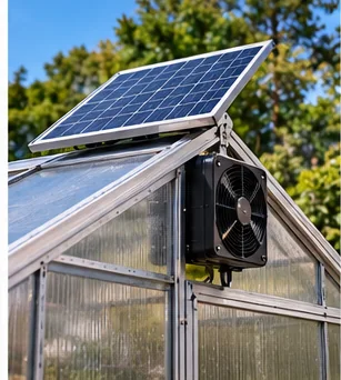 Is a Solar Greenhouse Ventilation Kit Worth It? Great for Outages, Weak for Night Control editorial greenhouse equipment image